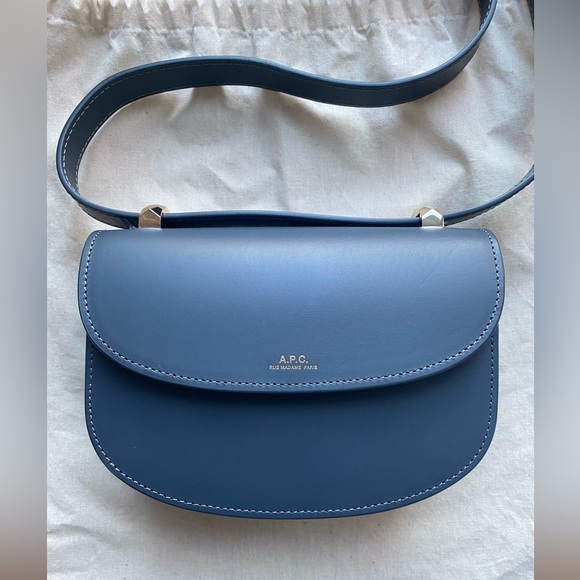 A.P.C. Blue Mini Genève Bag NWT - Picture 2 of 9